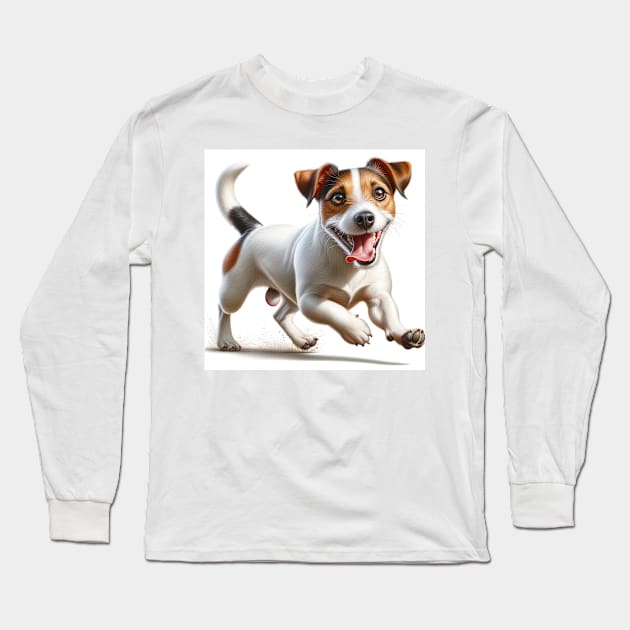 Funny Jack Russel Terrier Long Sleeve T-Shirt by unrealartwork